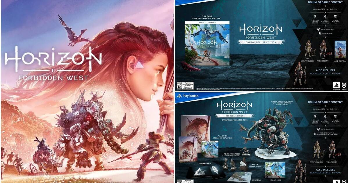 Horizon Forbidden West presenta sus ediciones especiales y abre reservas en  PS4 y PS5 - Vandal