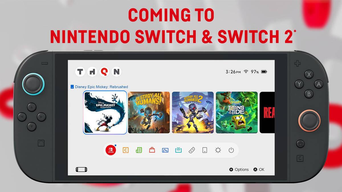 THQ Nordic demuestra su apoyo a Switch 2 anunciando tres juegos a
