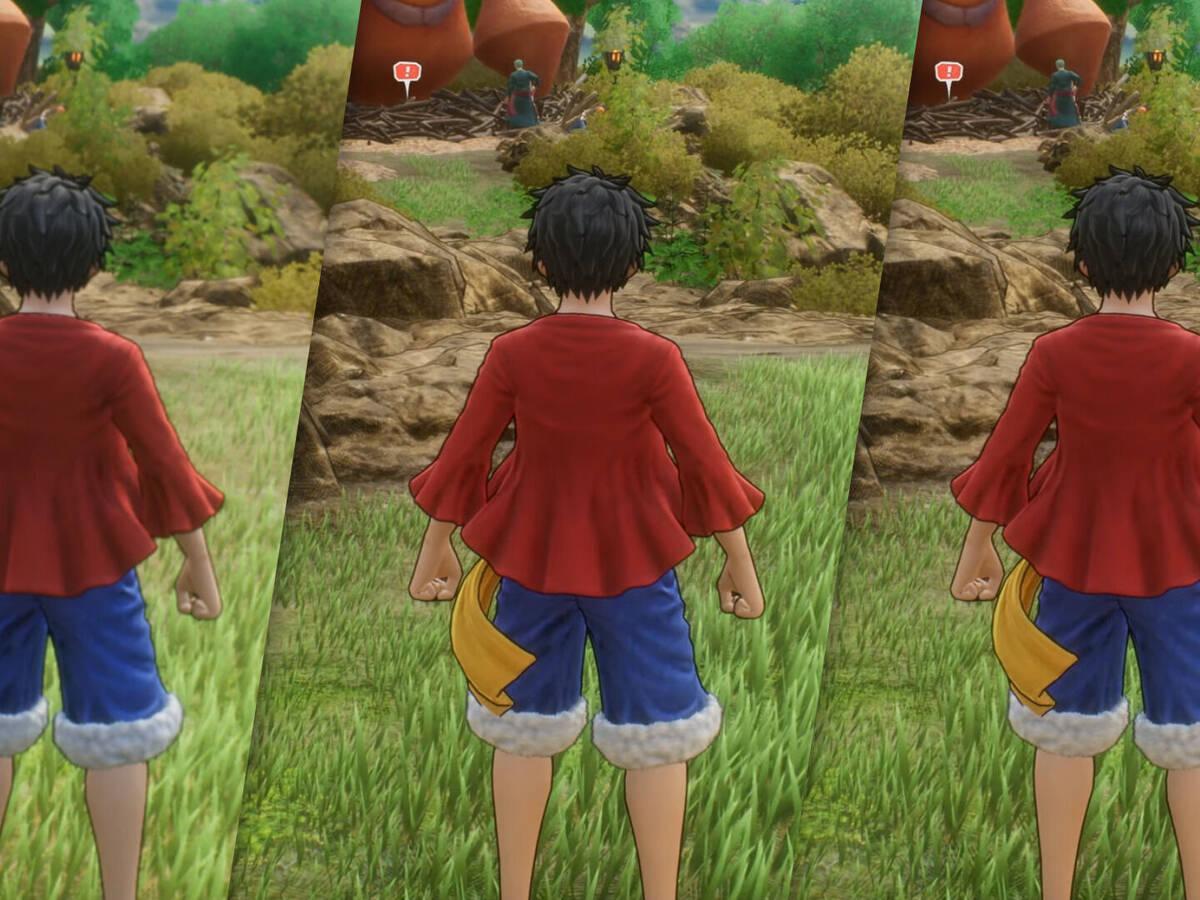One Piece Odyssey, PS4 - PS4 Pro - PS5, Graphics Comparison