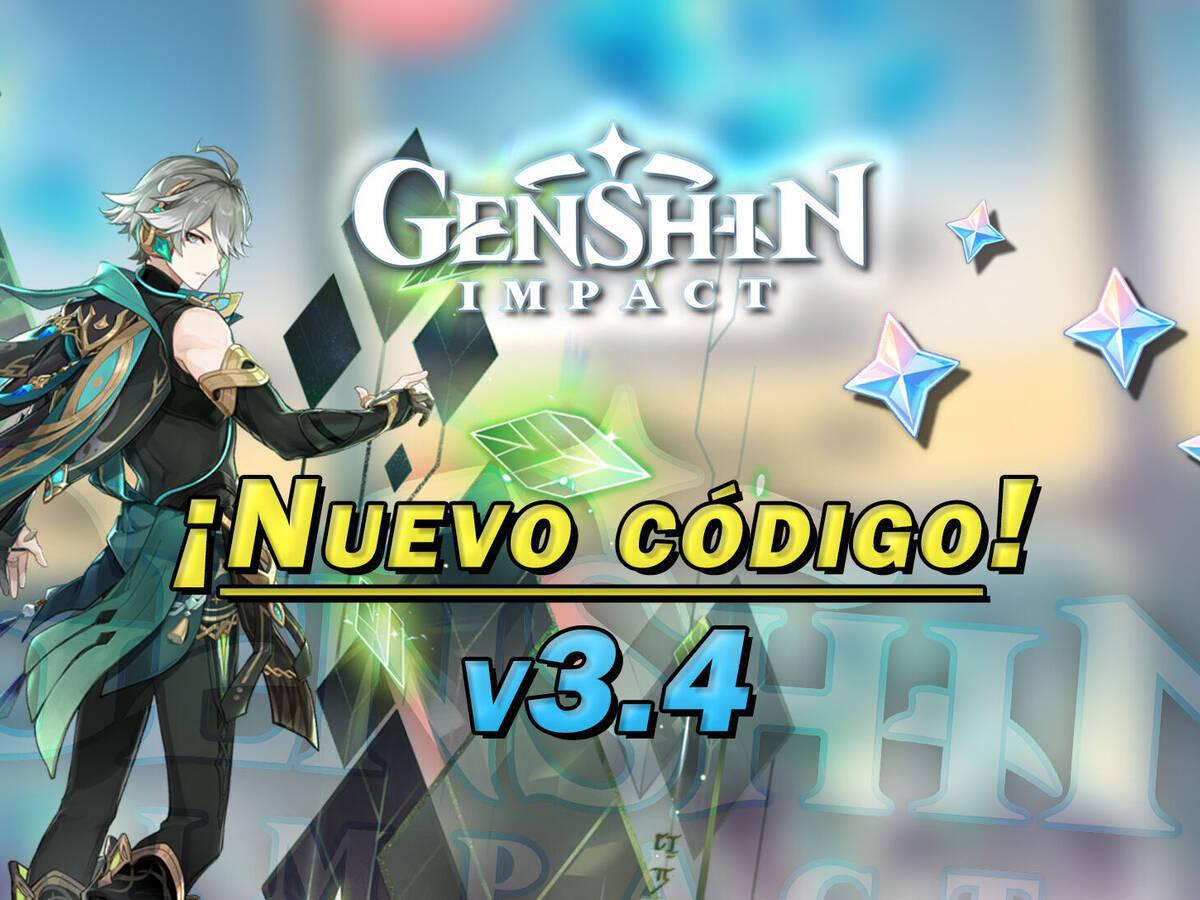 Nuevo código de Genshin Impact! Arranca la versión 3.4 con este código de  protogemas gratis