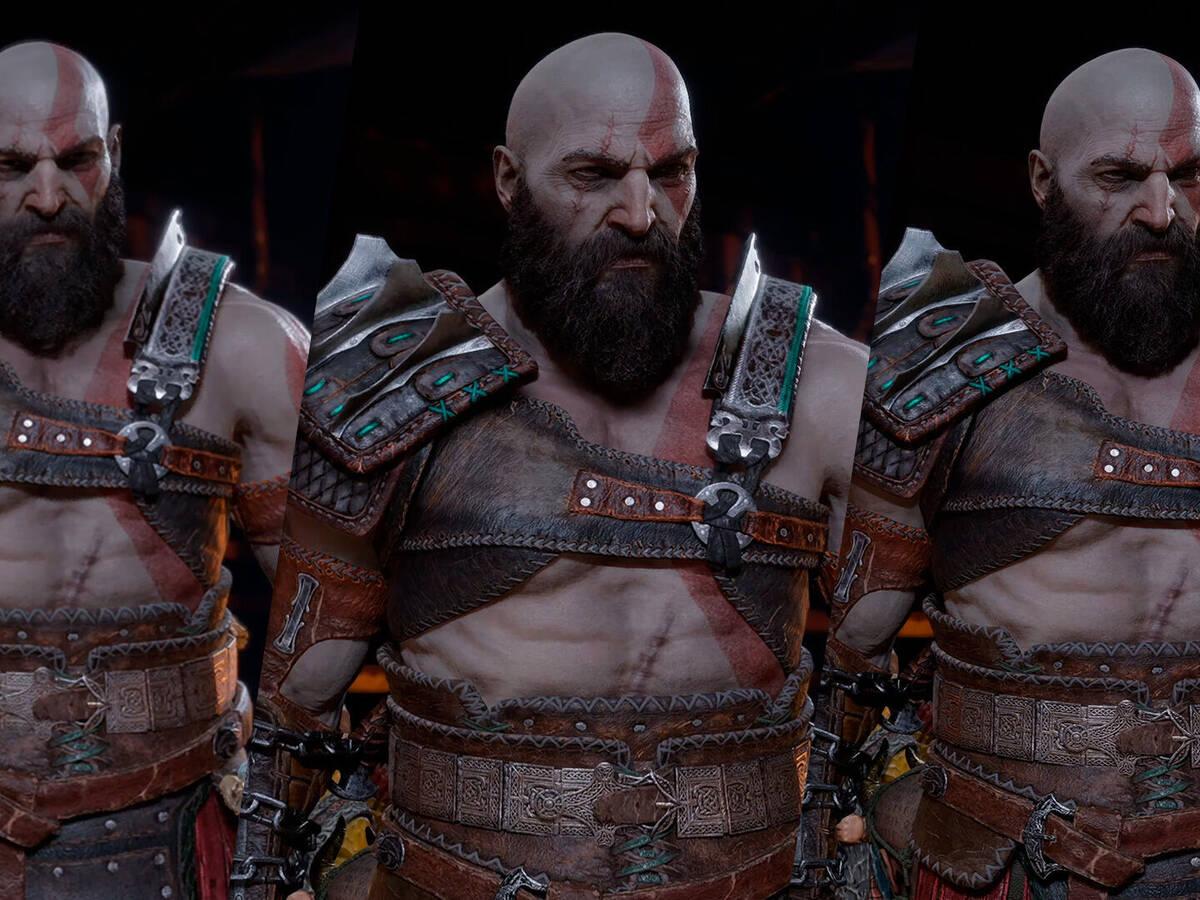 Compare God of War Ragnarok rodando no PS4, PS4 Pro e PS5