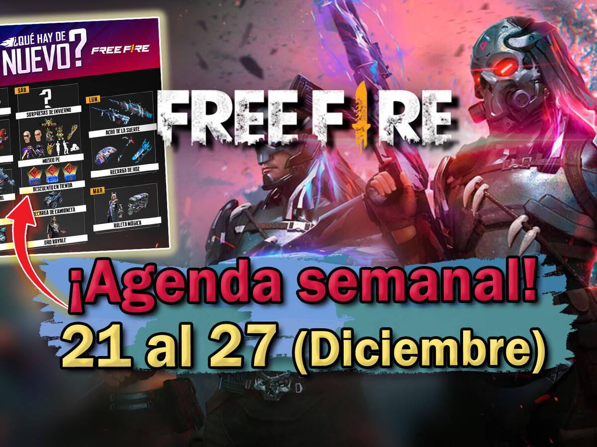 Free Fire: agenda semanal de 8 a 14 de dezembro com Bônus Especial e Recarga  de Elefante - CenárioMT