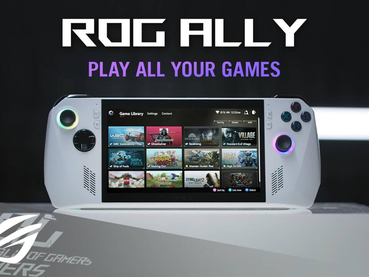 Asus lanza su nuevo portátil para juegos Rog Ally