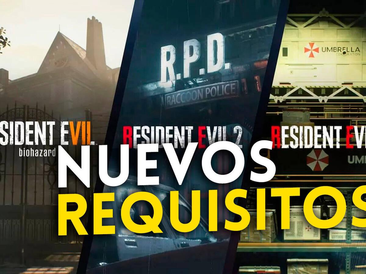 Resident Evil 2 Remake, 3 Remake y 7 se actualizan en PC cambiando sus  requisitos mínimos - Vandal