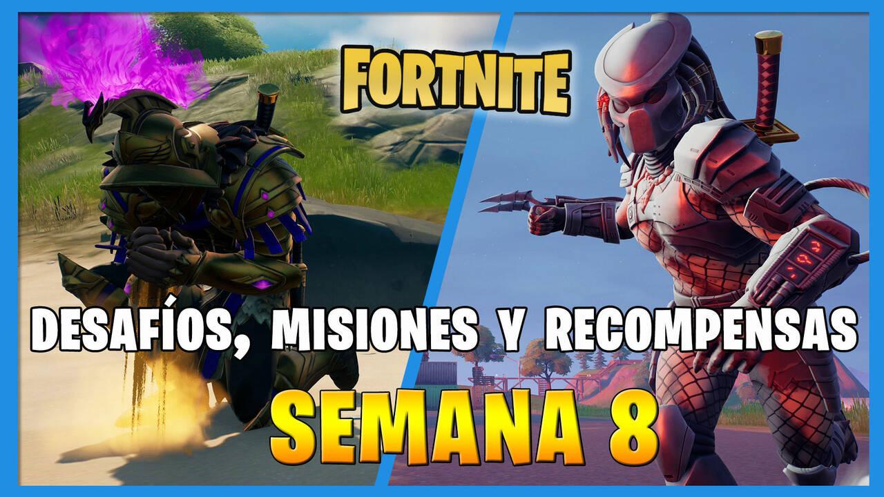 Fortnite: Guía de desafíos y misiones Semana 8 - Solución y recompensas