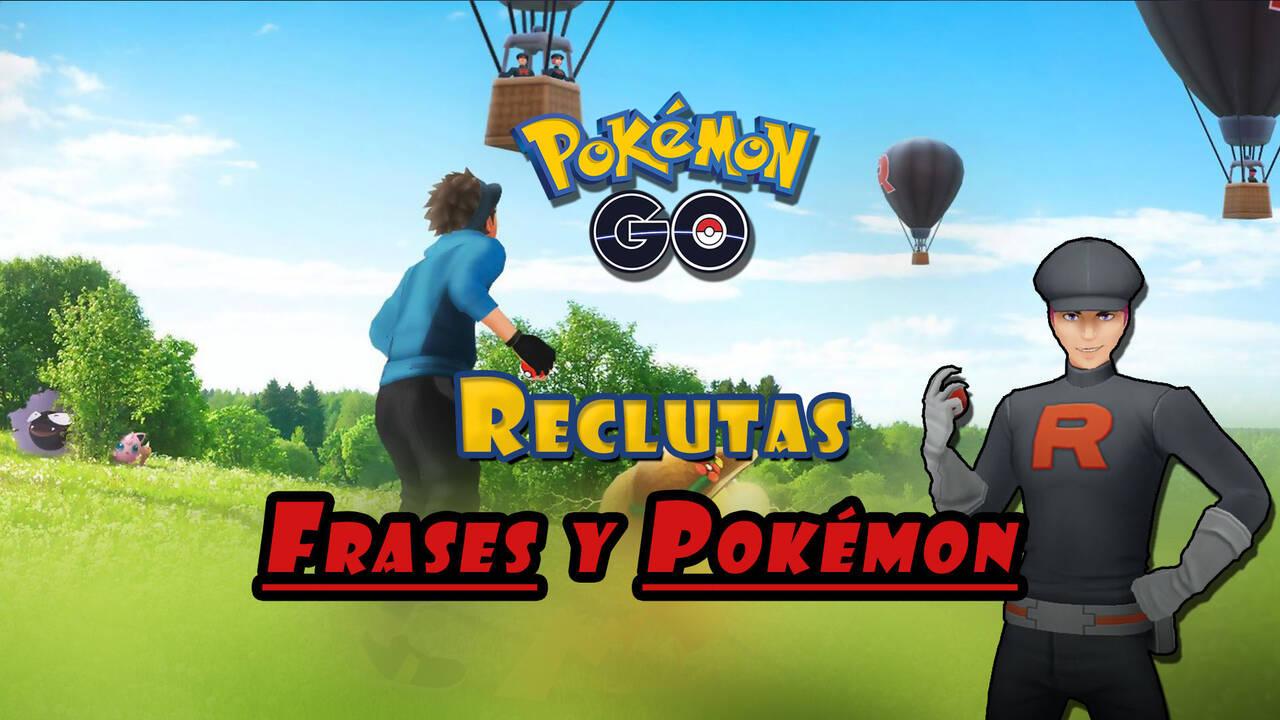 Pokémon GO Frases y equipos Pokémon de los Reclutas del Team GO Rocket