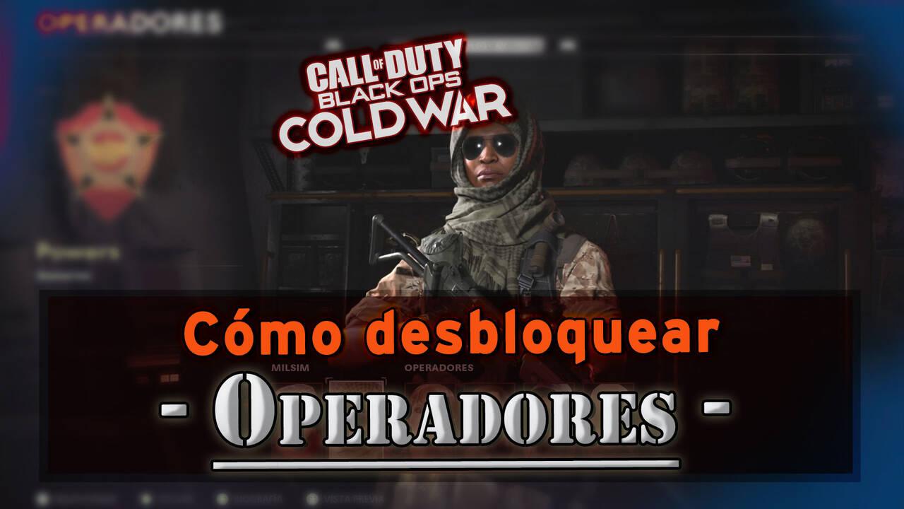 Cod Cold War Operators Menu Todos los operadores de COD: Black Ops Cold War y cómo desbloquearlos