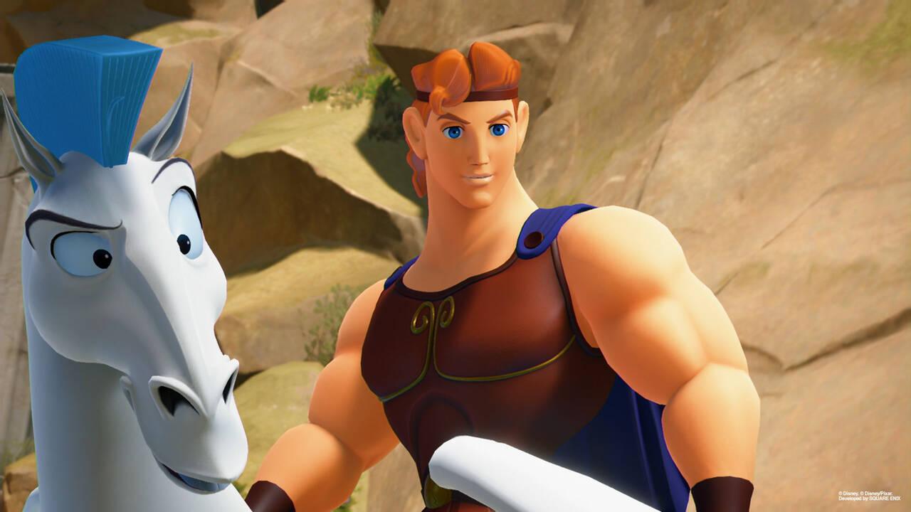 Los cinco muñecos dorados de Hércules en Kingdom Hearts 3