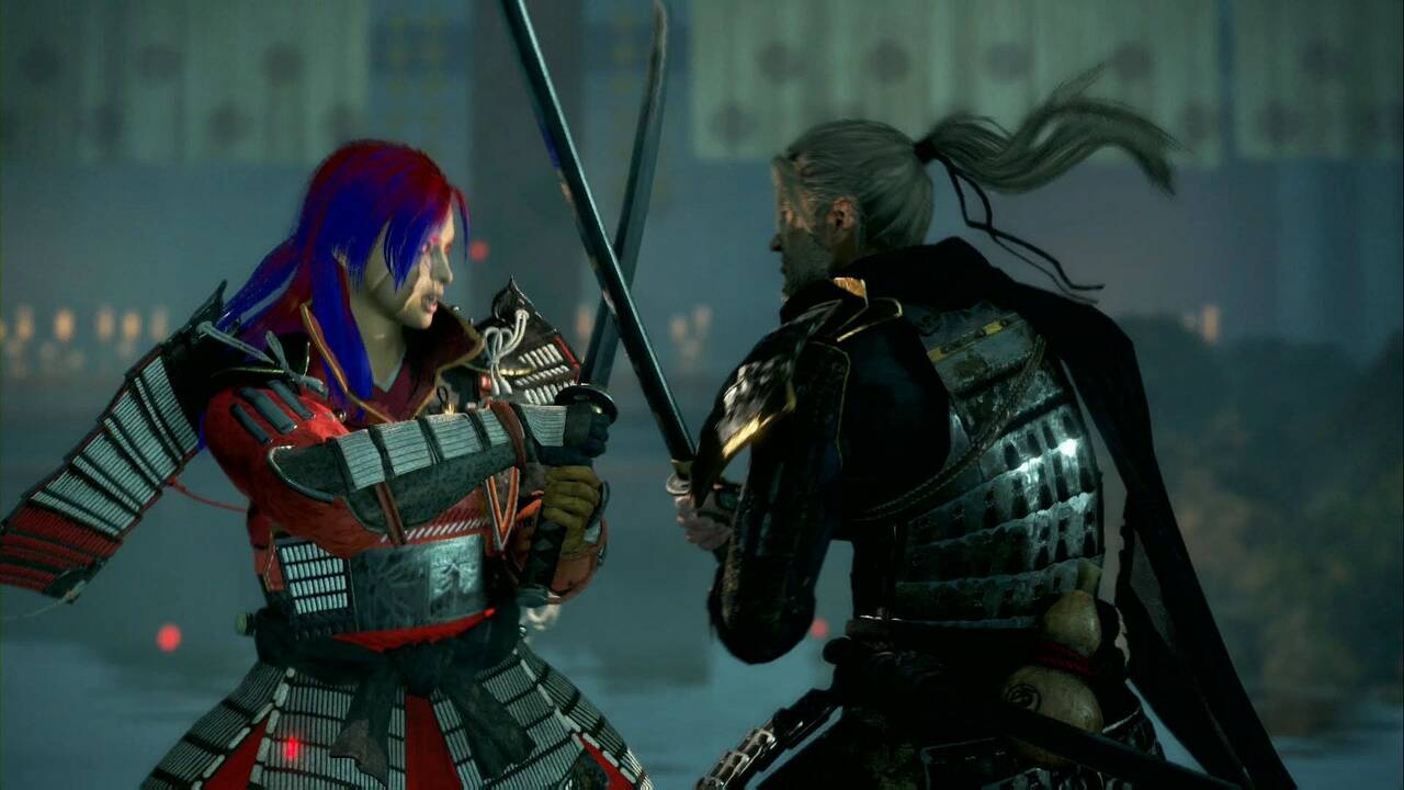 El samurái de ojos azules en nioh 2 al 100