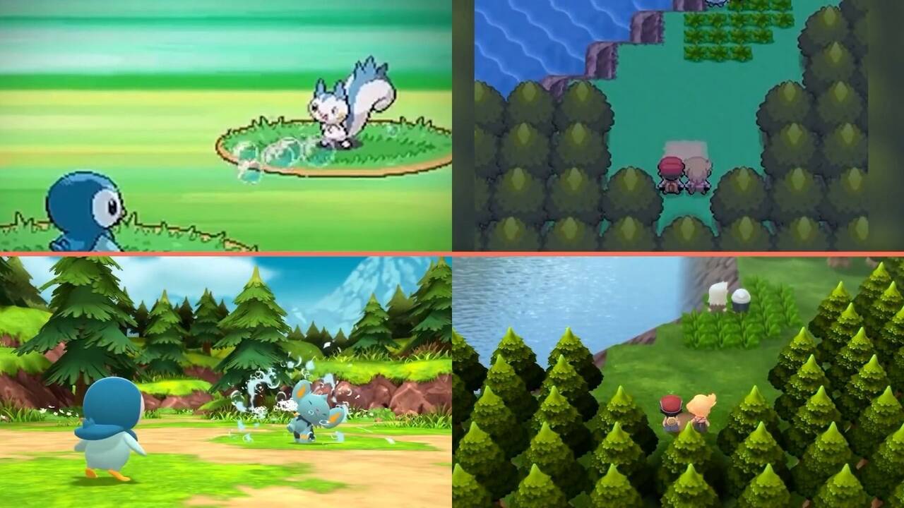 Pokémon Diamante y Perla: comparativa gráfica Nintendo Switch vs