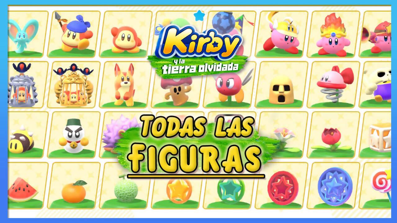 TODAS las figuras en Kirby y la tierra olvidada y cómo conseguirlas
