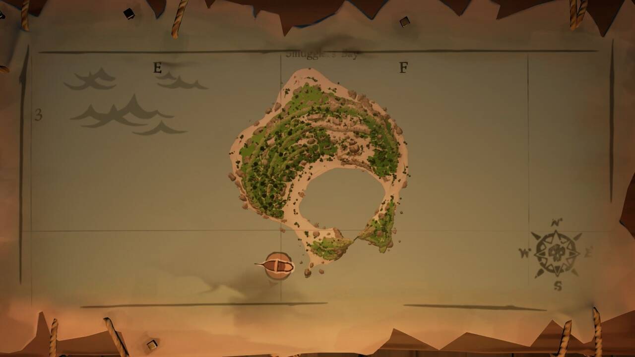 Acertijos de Smuggler's Bay en Sea of Thieves pinturas y localizaciones