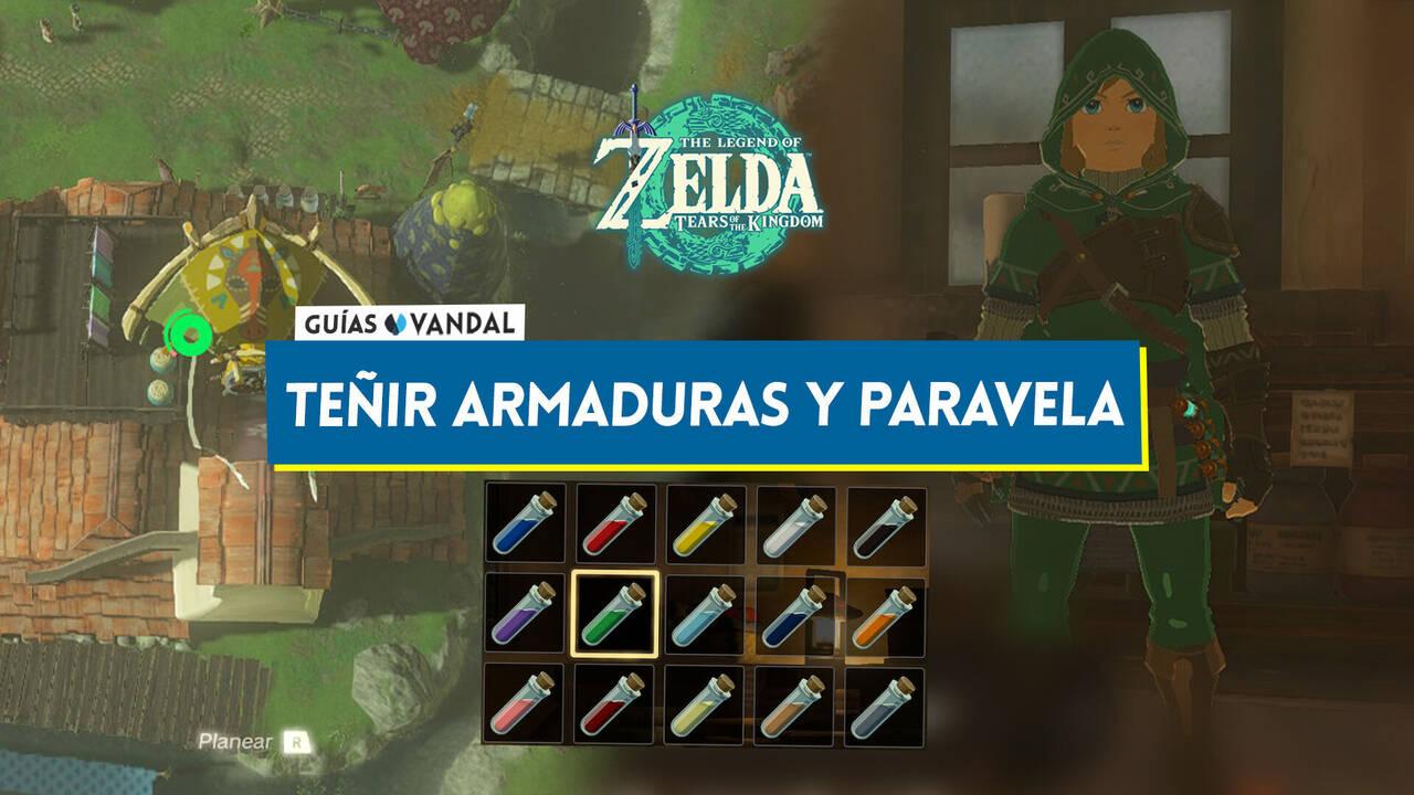 Cómo Teñir Las Armaduras Y La Paravela En Zelda Tears Of The Kingdom