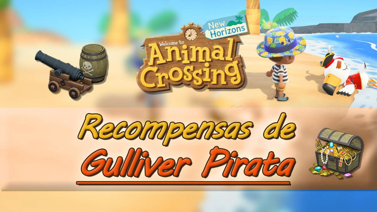 Gulliver Pirata y todas sus en Animal Crossing New Horizons