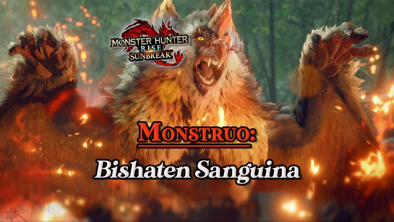 Bishaten Sanguina en Monster Hunter Rise Cómo cazarlo y