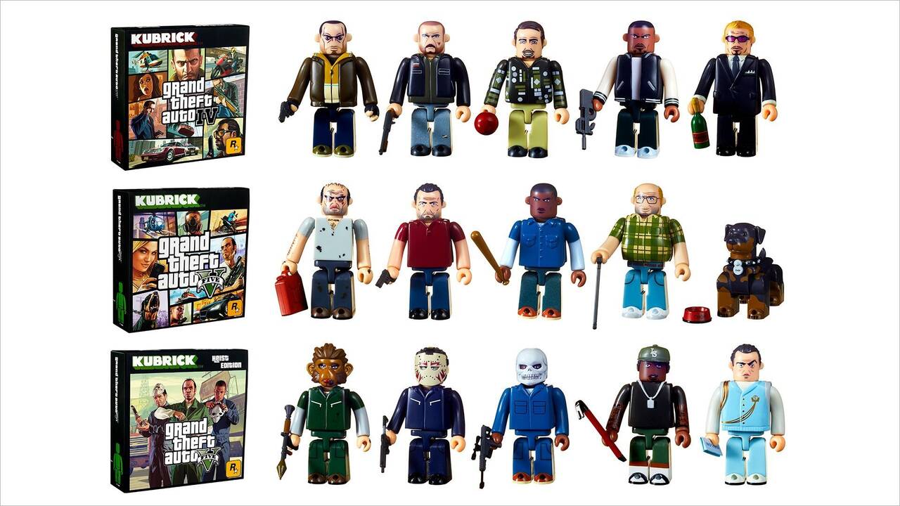 Grand Theft Auto estrenará nuevos set de figuras Kubrick el 14 de