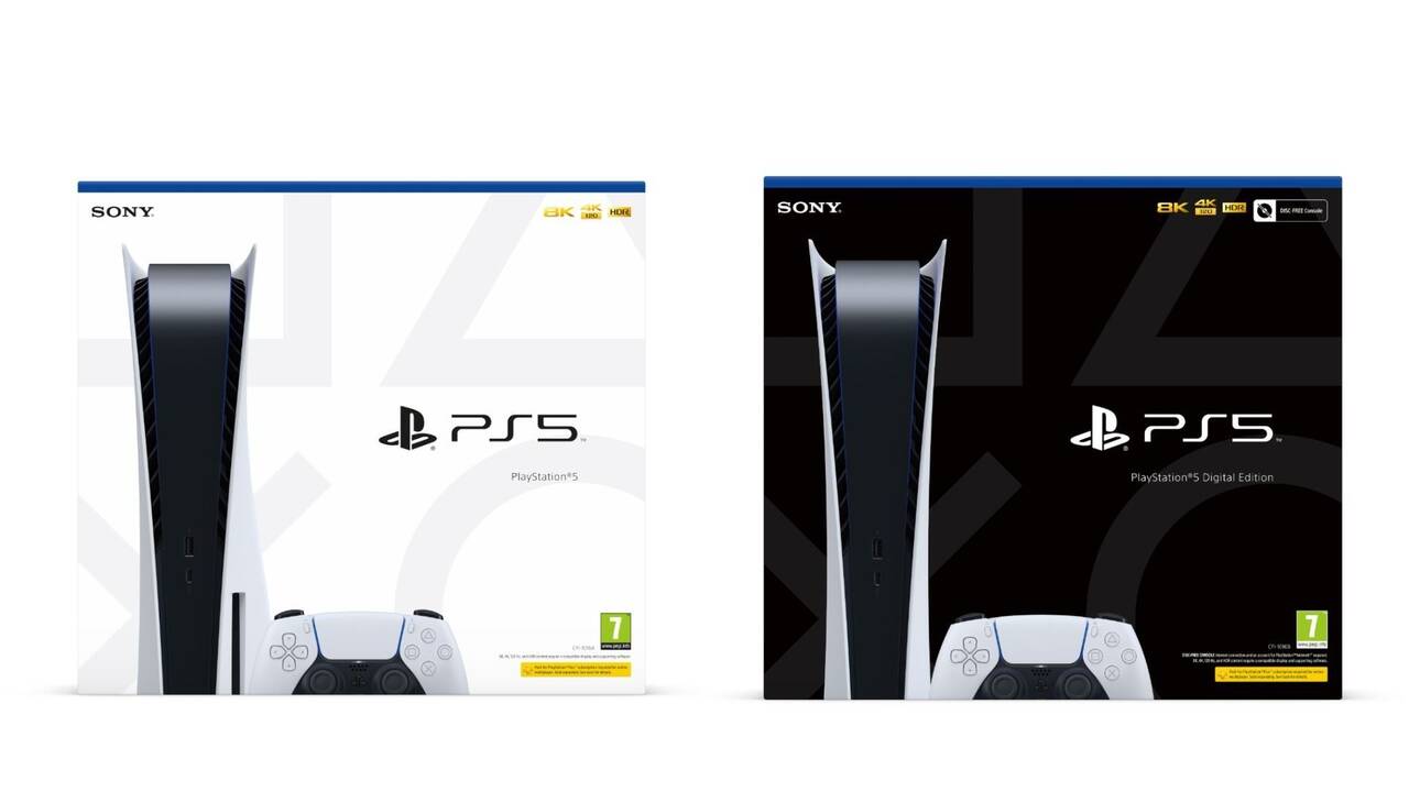 Así son las cajas de PlayStation 5 y PS5 Digital Edition - Vandal