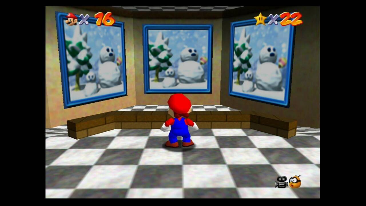 Mundo 4 Cool, Cool Mountain en Mario 64 Estrellas y 100
