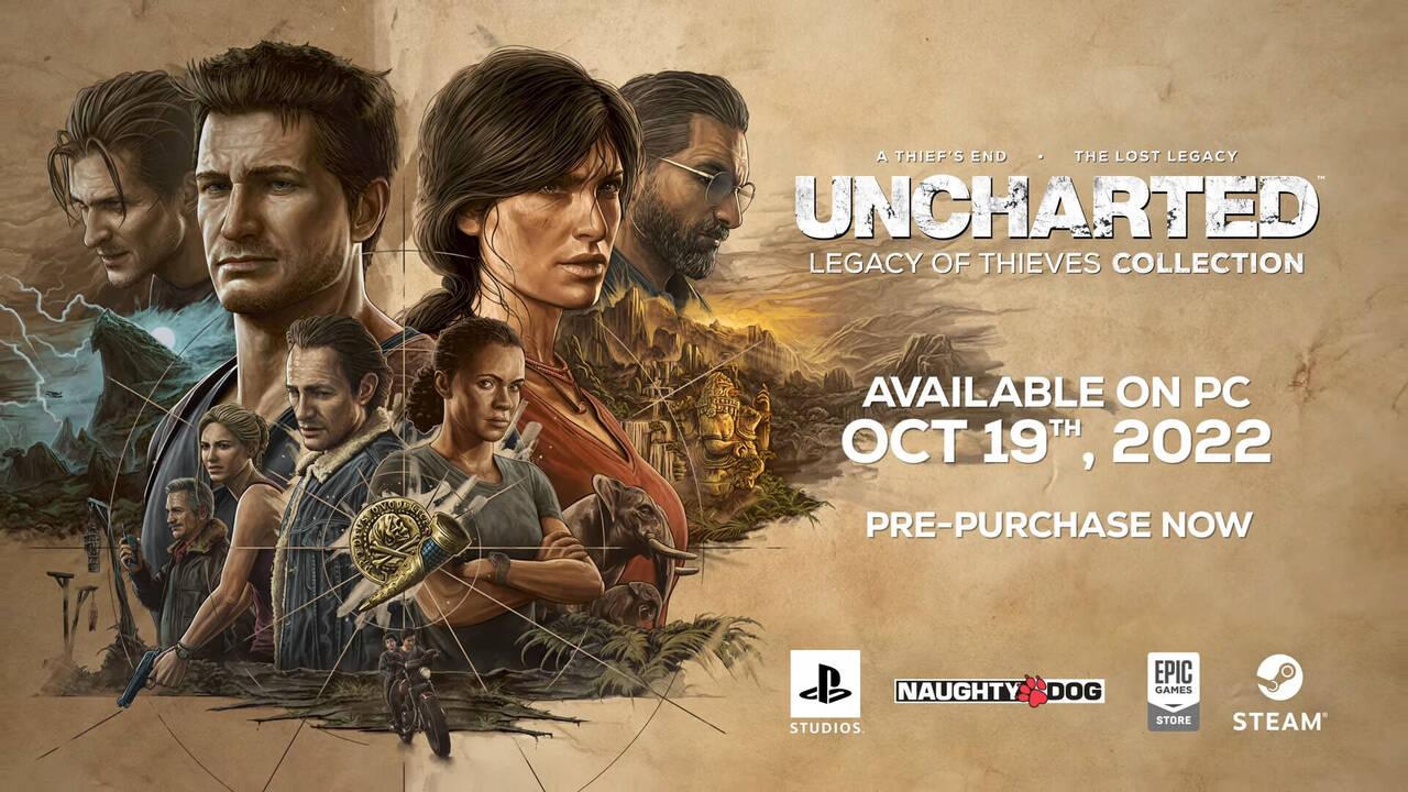 Uncharted: Colección legado de los ladrones para PC: estos son sus  requisitos mínimos y recomendados