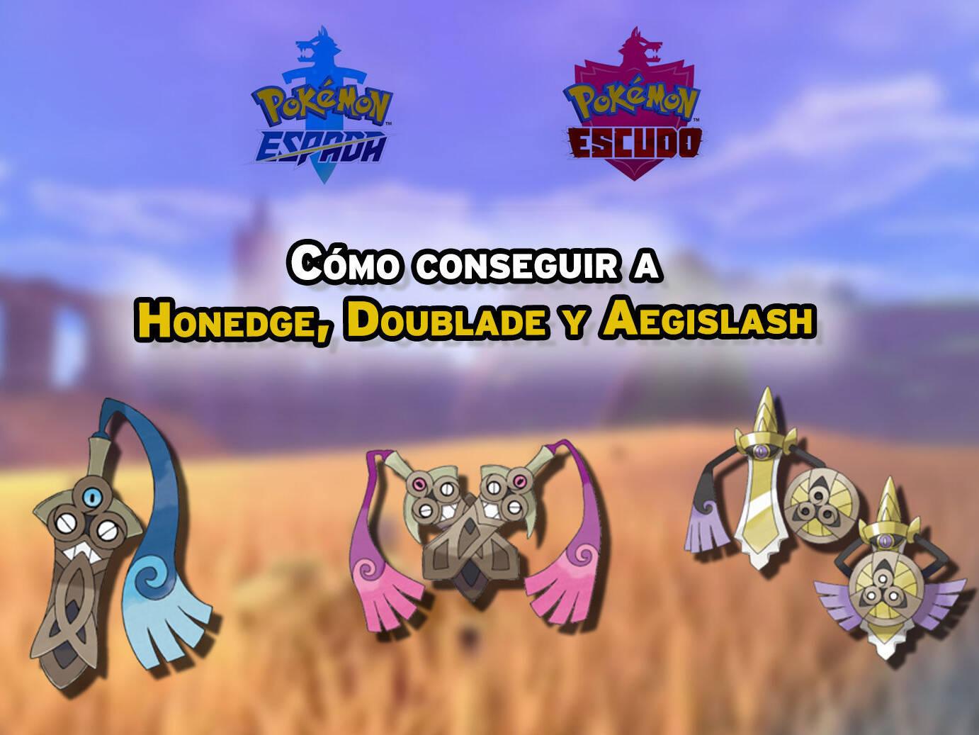 Cómo Honedge, Doublade y Aegislash en Pokémon Espada y Escudo