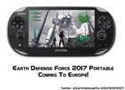 Earth Defense Force 2017 Portable llegará a Europa
