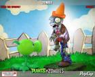 Anuncian estatuas de los personajes de Plantas contra Zombis