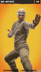 El señor Miyagi se muestra en Reality Fighters