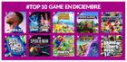 Más vendidos GAME diciembre de 2021