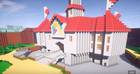 Recrean varios niveles de Super Mario 64 en Minecraft
