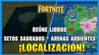 Fortnite: �d�nde encontrar libros en Setos Sagrados y Arenas Ardientes?