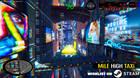 Así es Mile High Taxi, un Crazy Taxi futurista con coches voladores.