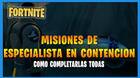 Fortnite T8: TODAS las misiones de Especialista en contención y cómo completarlas