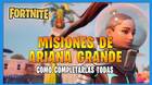 Fortnite T8: TODAS las misiones de Ariana Grande y cómo completarlas