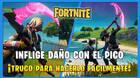 Fortnite: Da�a a oponentes con el pico - Truco para hacerlo r�pido
