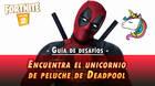 Desaf�o Fortnite: Encuentra el unicornio de peluche de Deadpool - SOLUCI�N