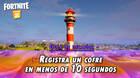 Desaf�o Fortnite: Registra un cofre a los 10 segundos de aterrizar - SOLUCI�N