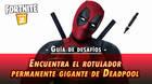 Desaf�o Fortnite: Encuentra el rotulador negro de Deadpool - SOLUCI�N