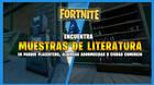 Fortnite: ¿dónde encontrar muestras de literatura? - Localización