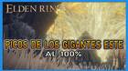 Picos de los Gigantes este en Elden Ring al 100% y mapa