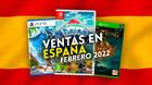 Videojuegos más vendidos en Espańa en febrero de 2022.