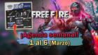 FREE FIRE | Agenda semanal del 1 al 6 de marzo: Todas las novedades de la tienda