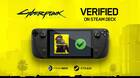 Cyberpunk 2077 compatible con Steam Deck verificado oficialmente