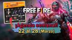 FREE FIRE | Agenda semanal del 22 al 28 de marzo: Todas las novedades de la tienda