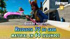Desaf�o Fortnite : recolecta 75 de cada material en menos de 60 segundos - SOLUCI�N