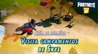 Desaf�o Fortnite: Visita los campamentos costeros de Skye - LOCALIZACI�N