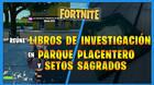 Fortnite: dónde encontrar libros en Setos Sagrados y Parque Placentero