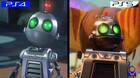 Comparativa gráfica entre Ratchet and Clank: Rift Apart y el Ratchet and Clank de PS4.