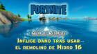 Desaf�o Fortnite: �D�nde est� el remolino en Hidro 16? - Localizaci�n