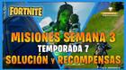 FORTNITE: misiones y desaf�os semana 3, temporada 7 - soluci�n y recompensas