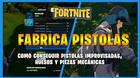 Fortnite: fabrica pistolas - Materiales y c�mo hacerlo
